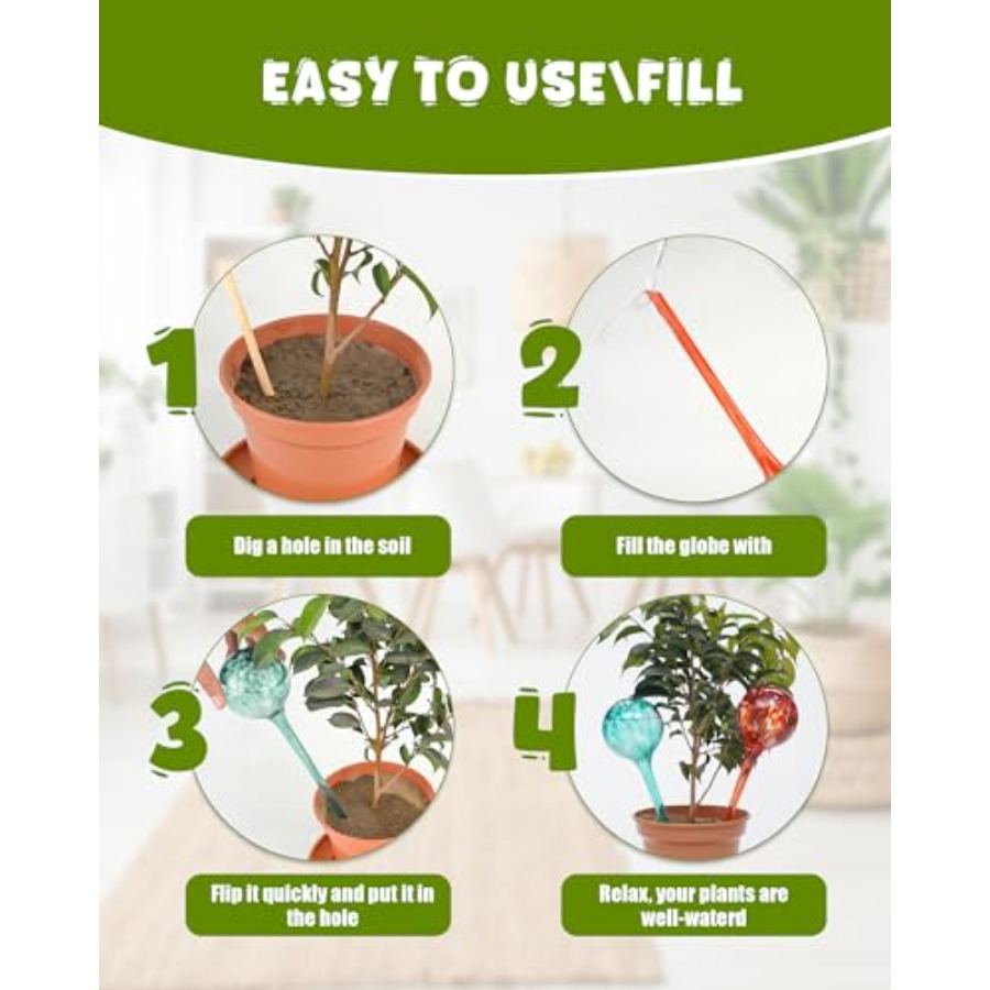 Iridescent Self Watering Globe - Self Watering Insert ulasan dan harga