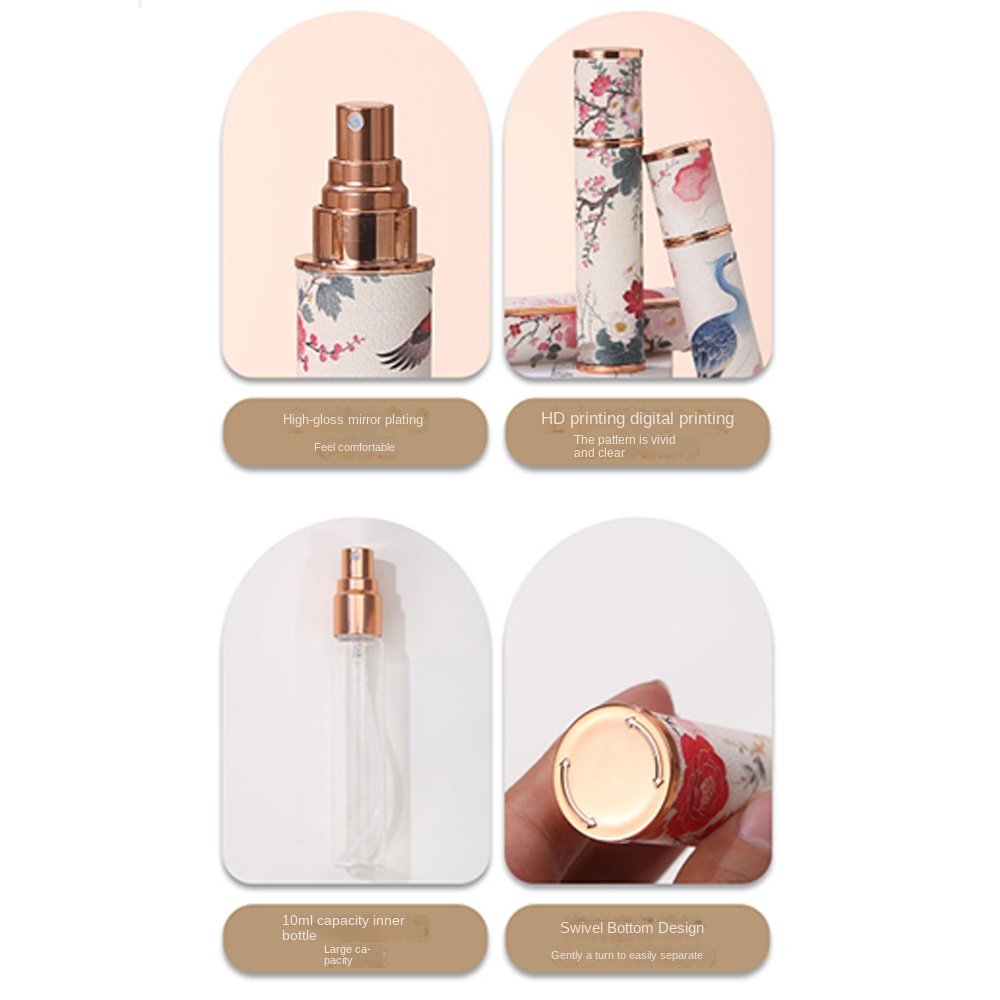 Portable PU Leather Perfume Bo - Misting Bottle Fine ulasan dan harga