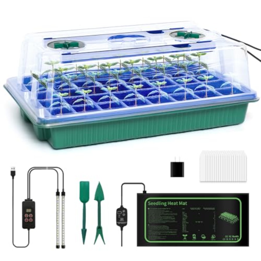 Seed Starter Kit with Grow Lig - Humidity Dome Kit ulasan dan harga