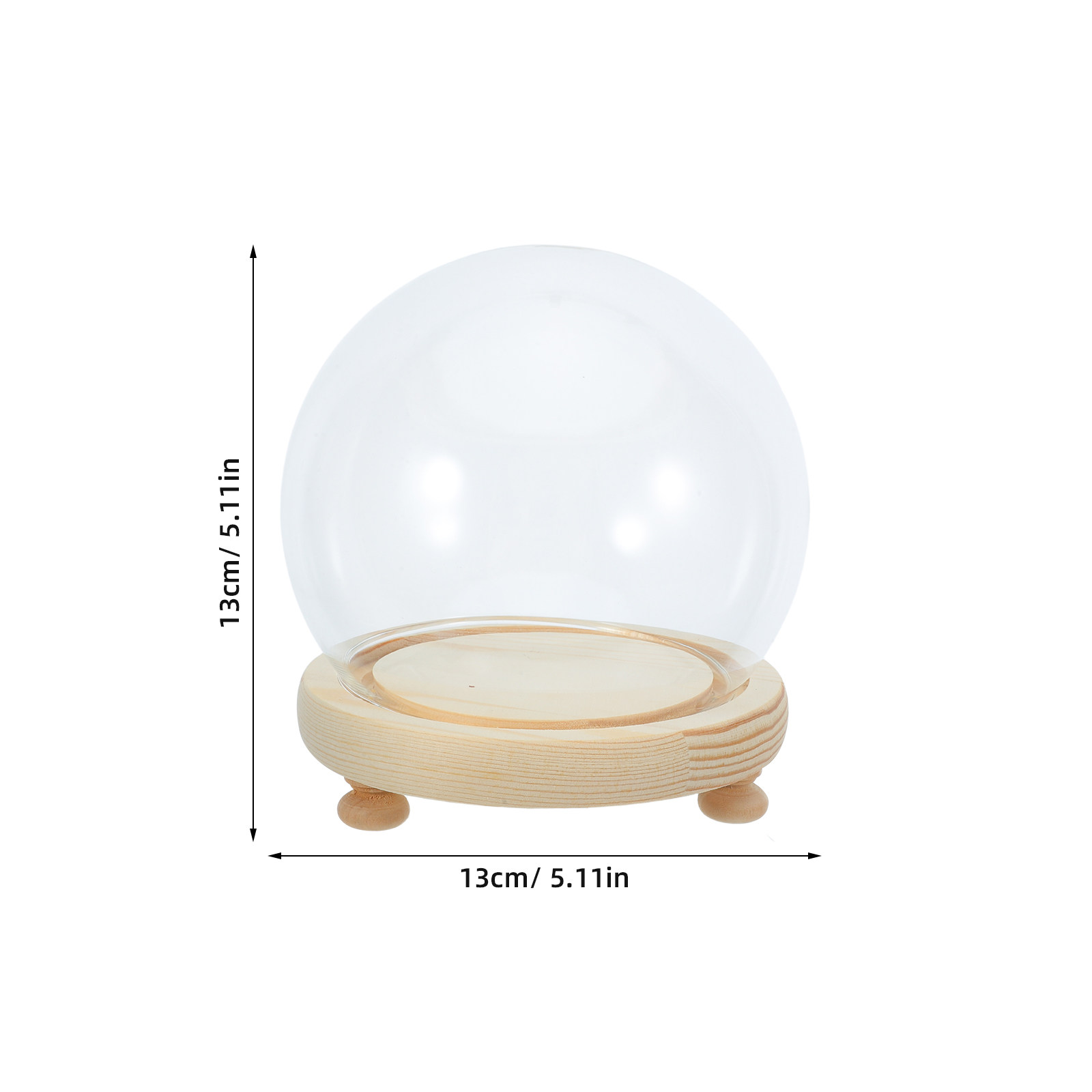 Dried Flower Glass Dome Displa - Plastic Dome Clear ulasan dan harga