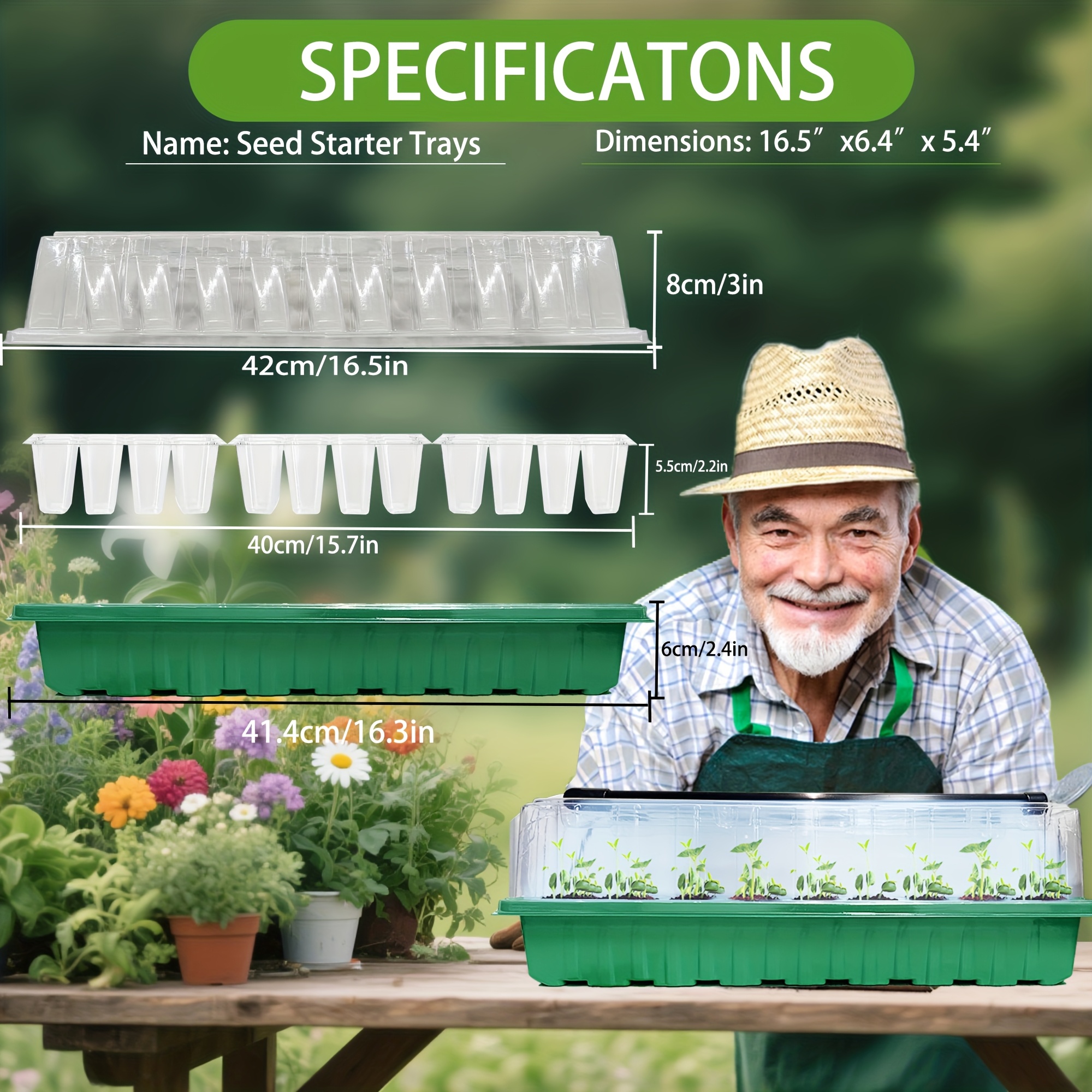 2PCS 72-Cell Seed Growing Kit  - Humidity Dome Kit ulasan dan harga